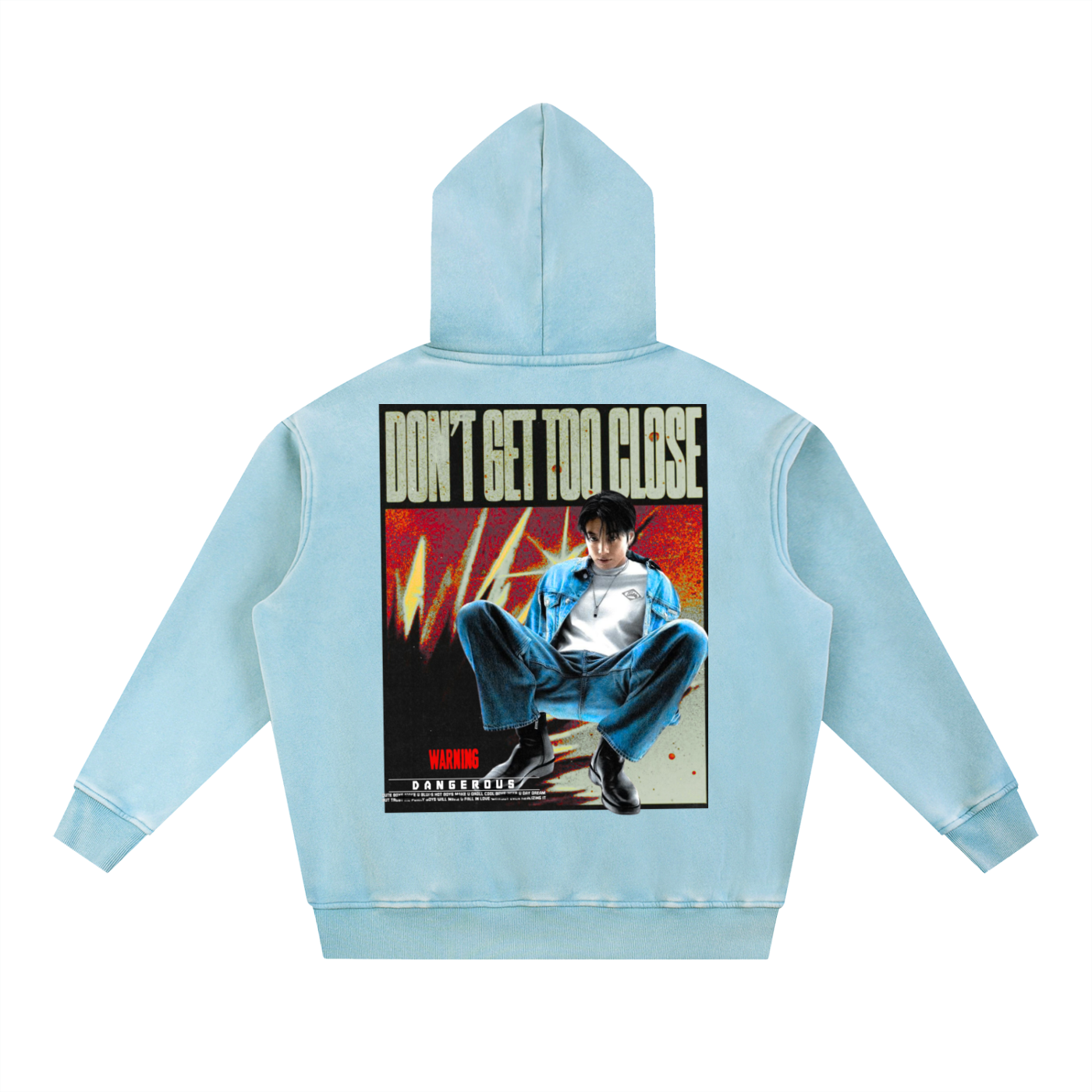 Jungkook grunge aesthetic oversized hoodie