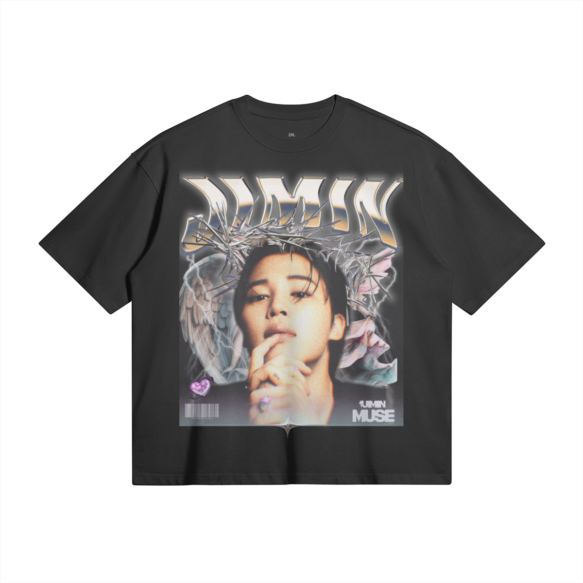 jimin y2k aesthetic tshirt