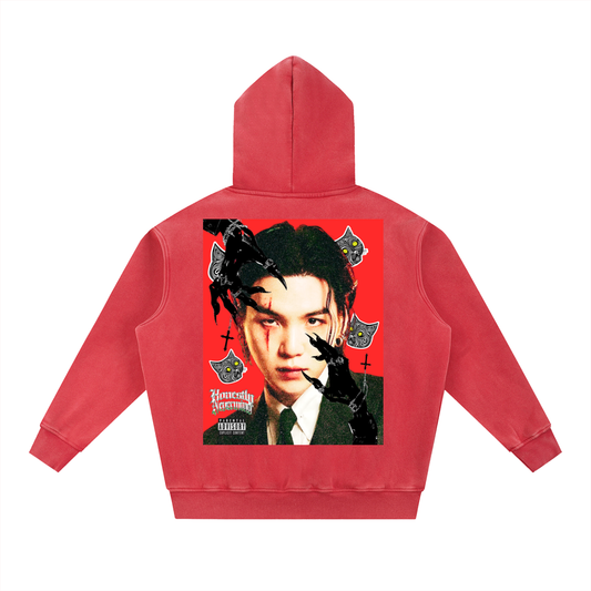Agustd Haegum psychodelic oversized hoodie
