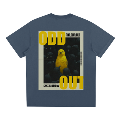 OOTD yellow bird boxy tshirt