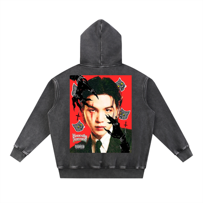 Agustd Haegum psychodelic oversized hoodie