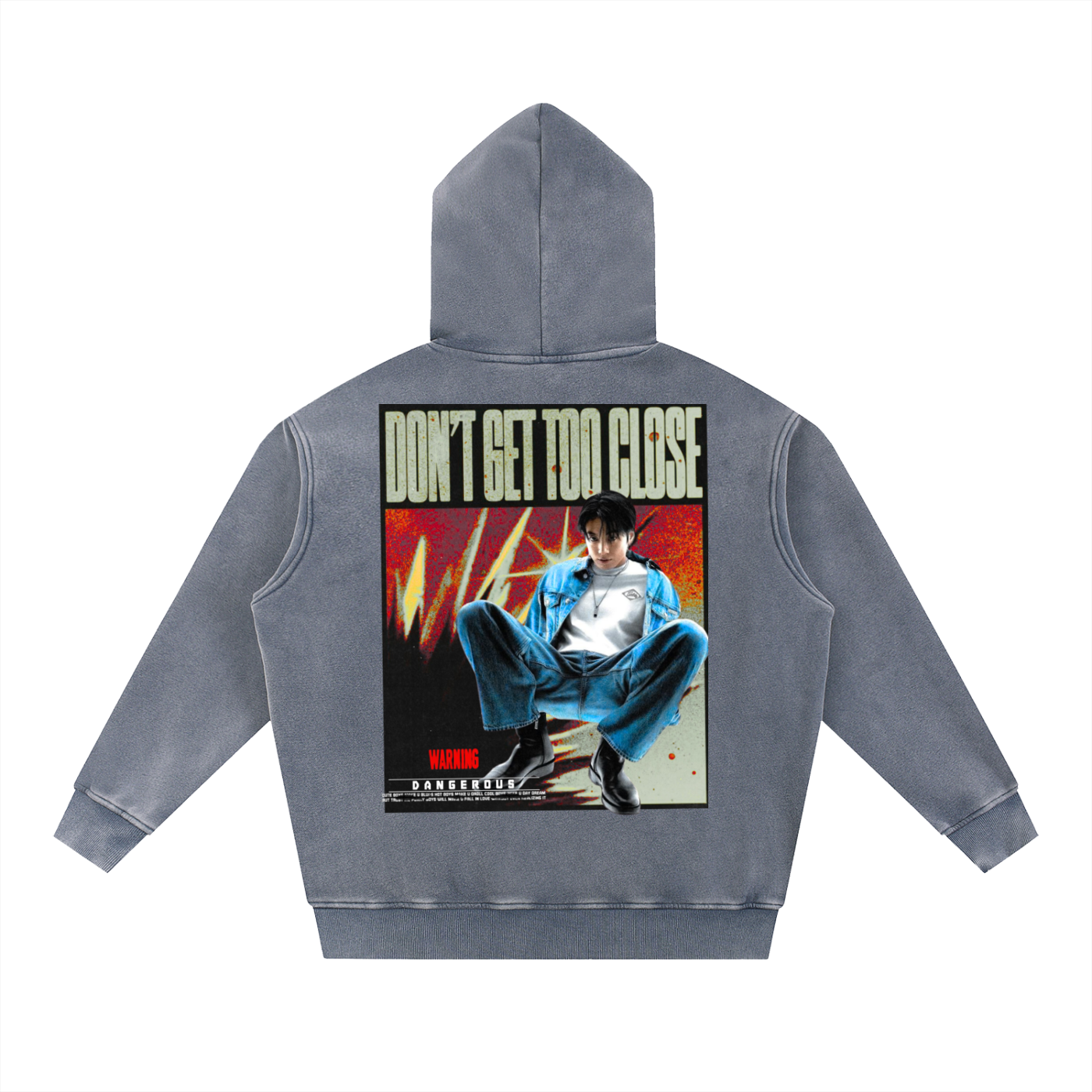 Jungkook grunge aesthetic oversized hoodie