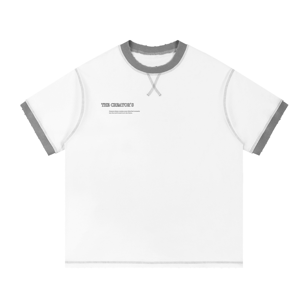 Contrast-Stitched Cotton T-Shirt