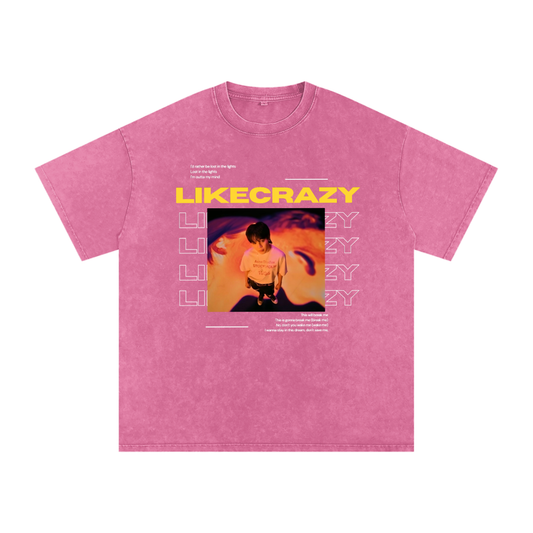 Jimin like crazy Acid Wash Oversize T-Shirt