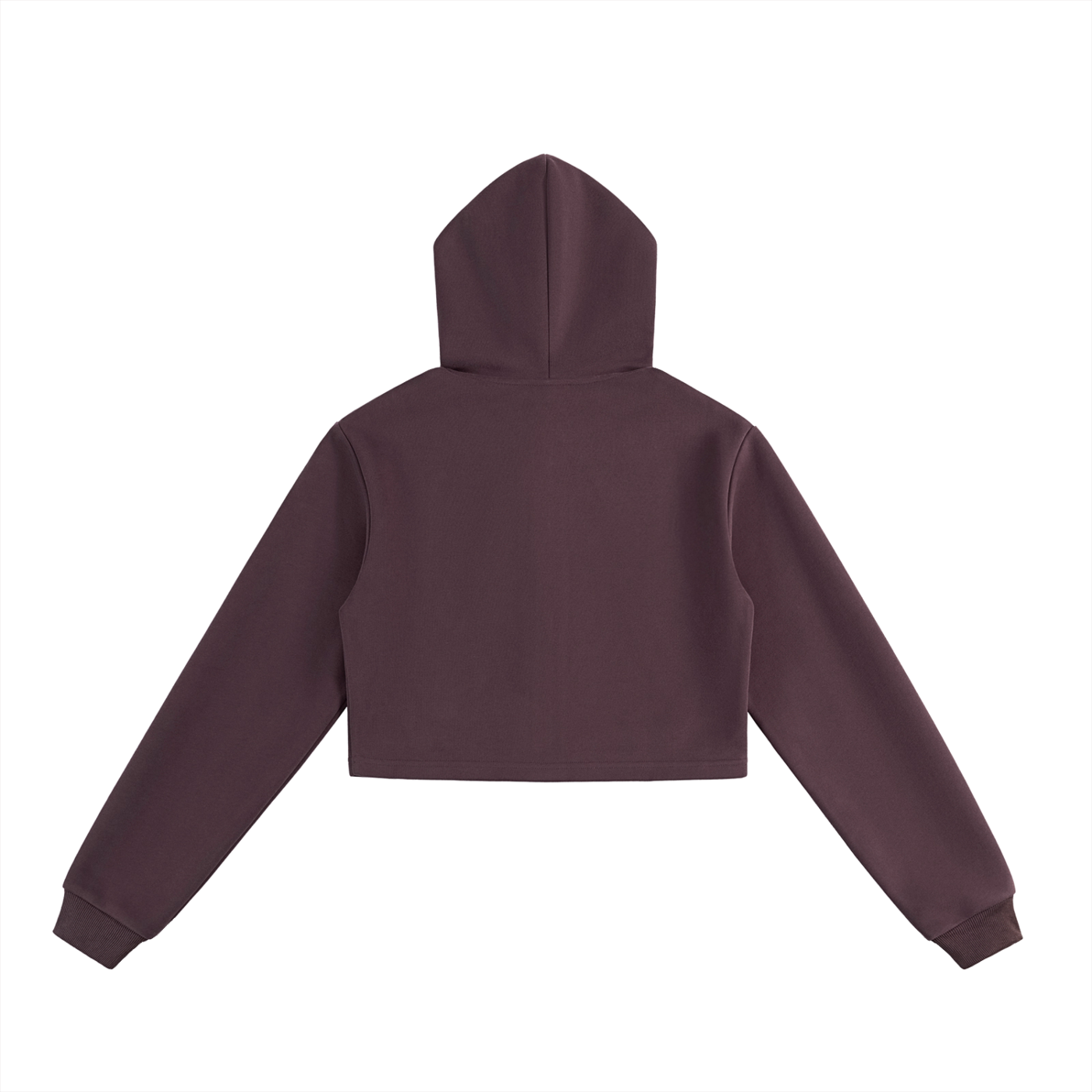 womans cropped Essential Cropped Zip-Up Hoodie