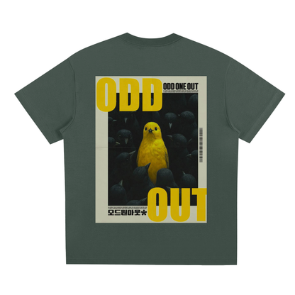 OOTD yellow bird boxy tshirt