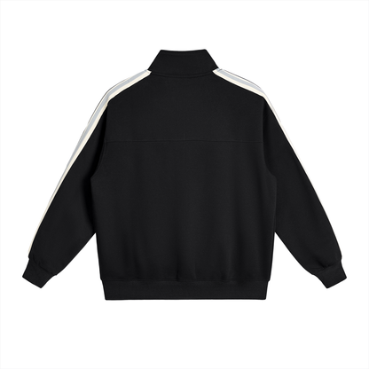 Unisex Oversized Stand Collar Sweatshirt – Cotton Blend
