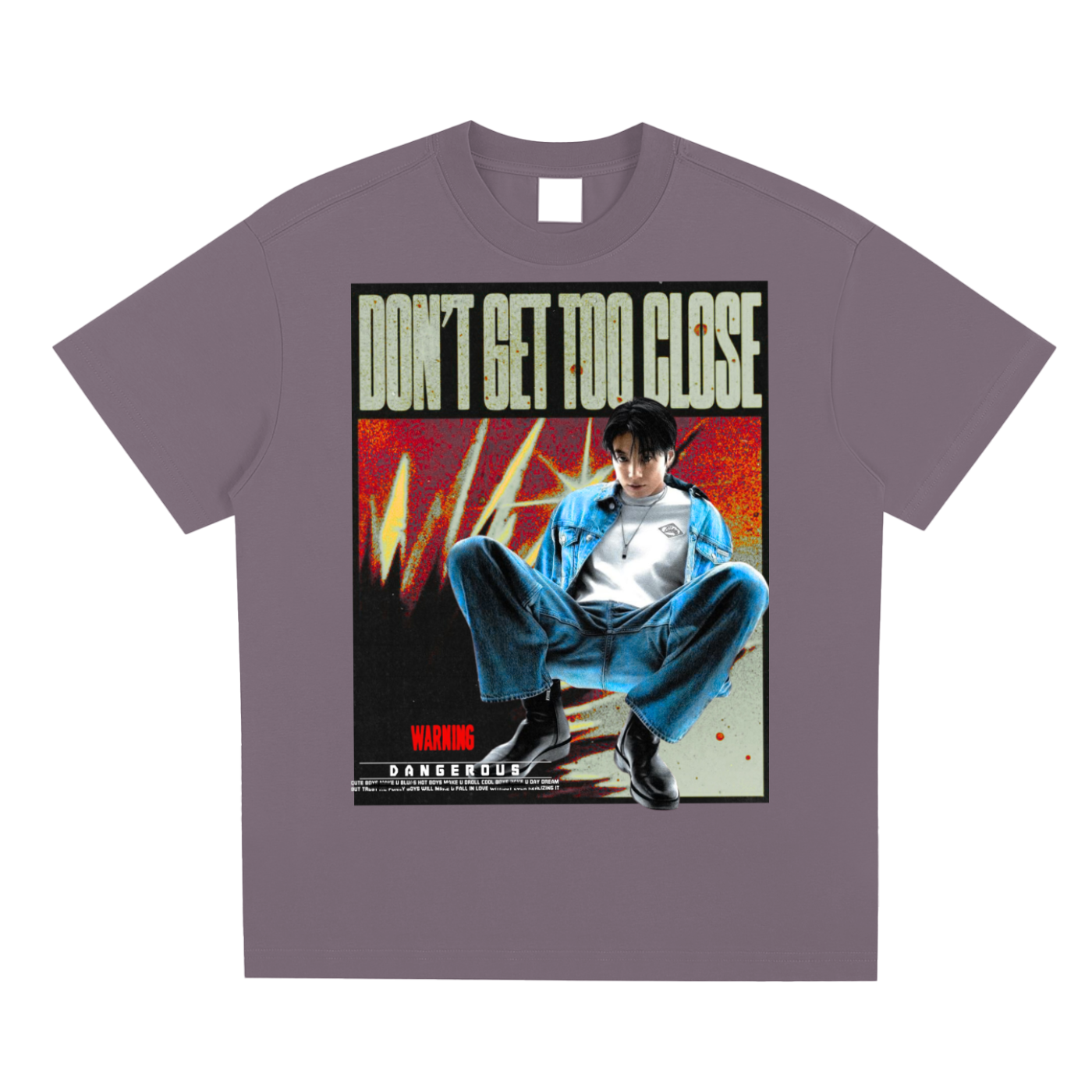 Jungkook grunge denim acid tshirt