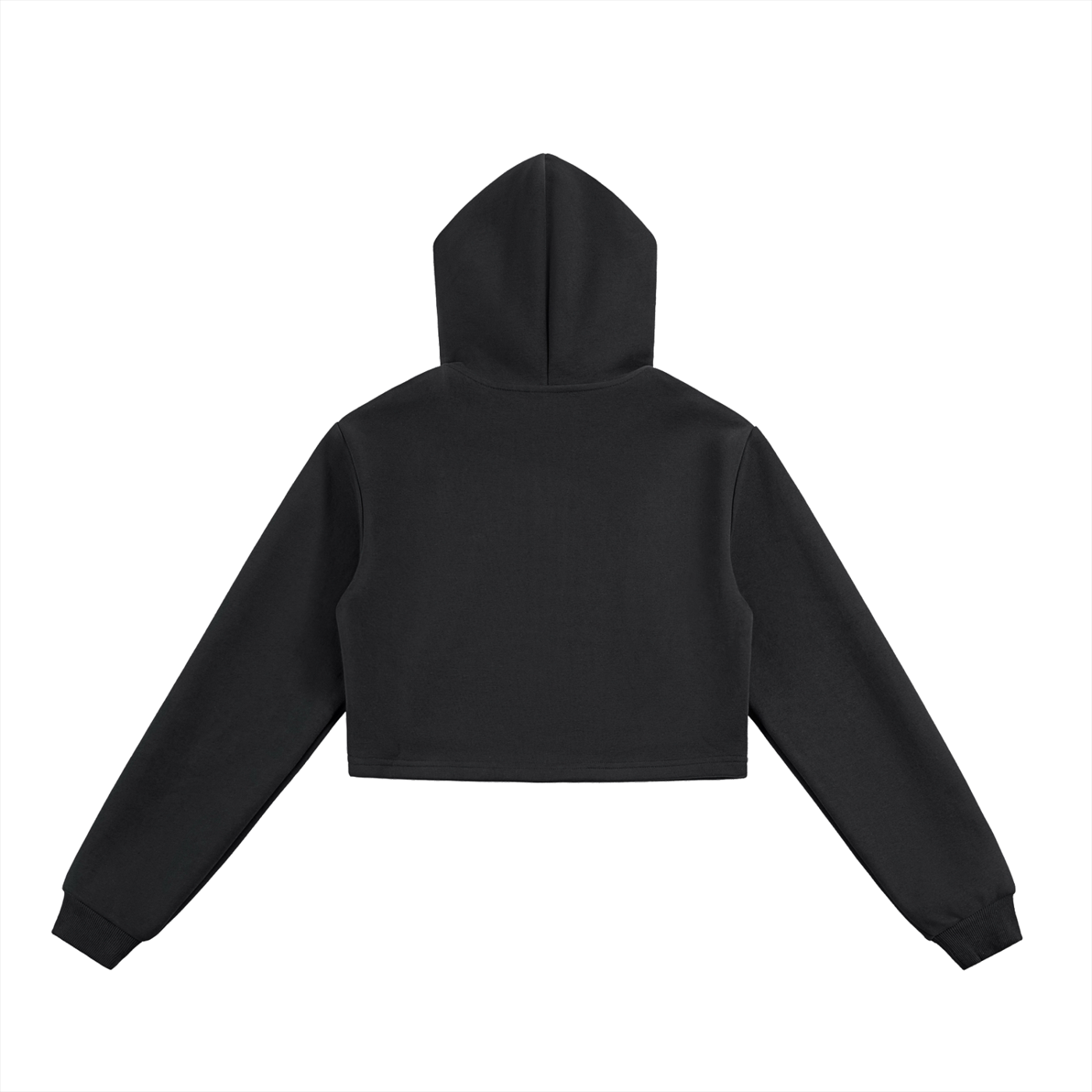 womans cropped Essential Cropped Zip-Up Hoodie