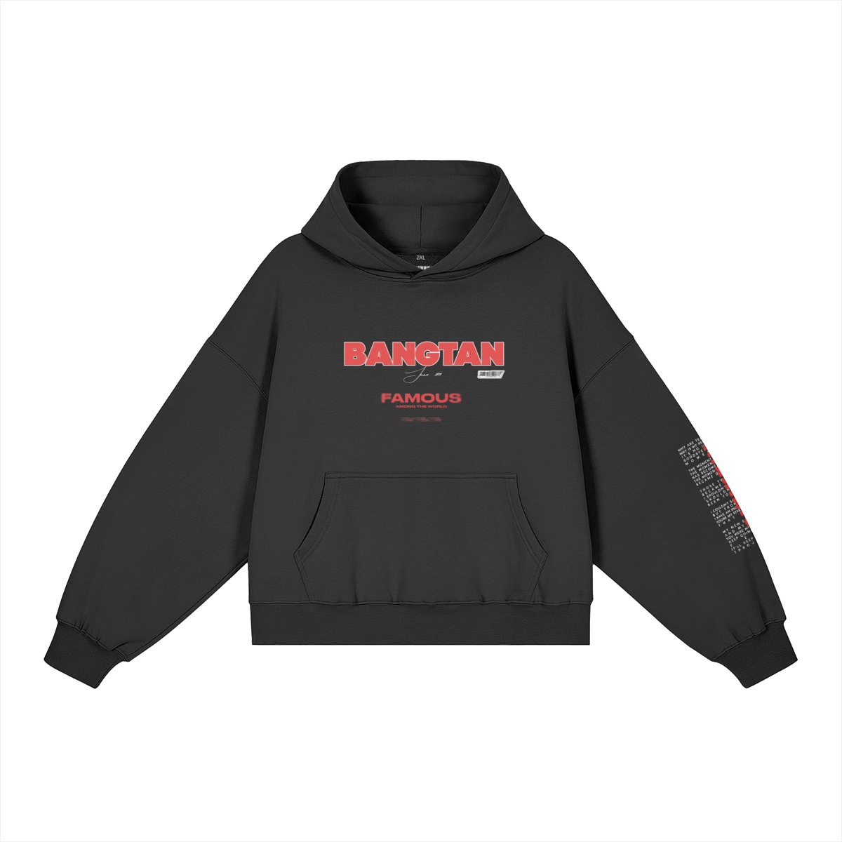 Bts bangtan hoodie oversized boxy fit