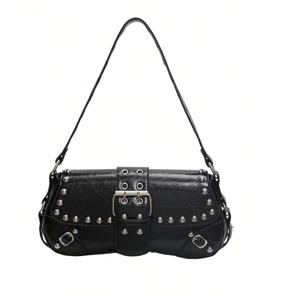 Trendy Punk Style Steampunk Gothic Style Y2K bag