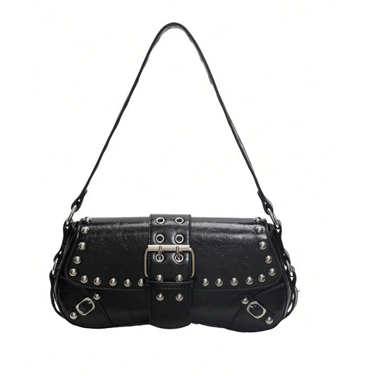 Trendy Punk Style Steampunk Gothic Style Y2K bag