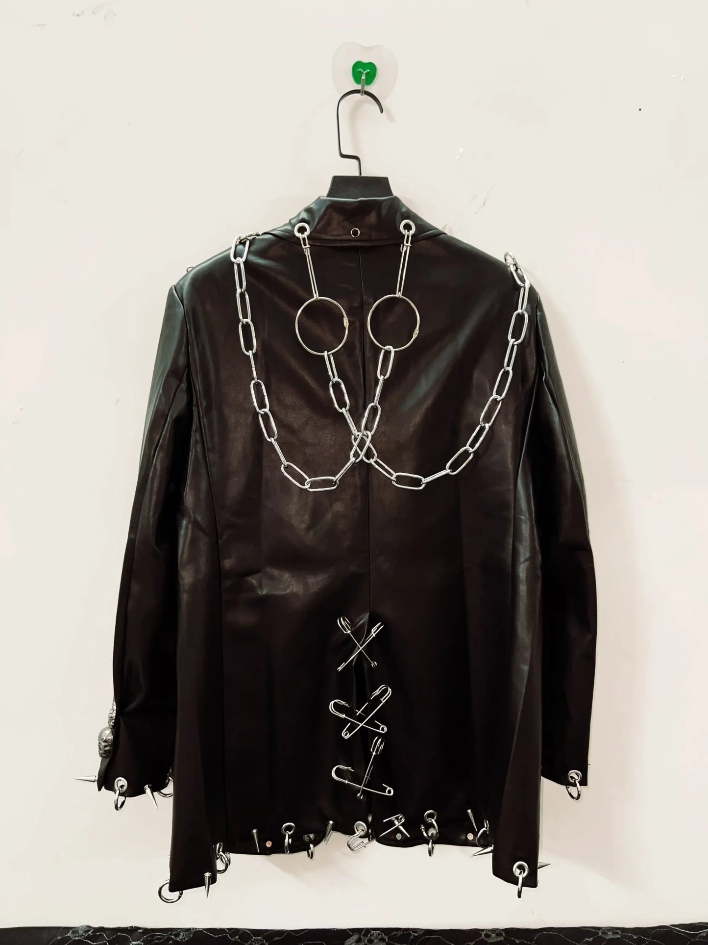 Leather vintage Jacket Skull Jacket y2k