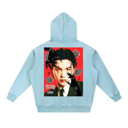 Agustd Haegum psychodelic oversized hoodie