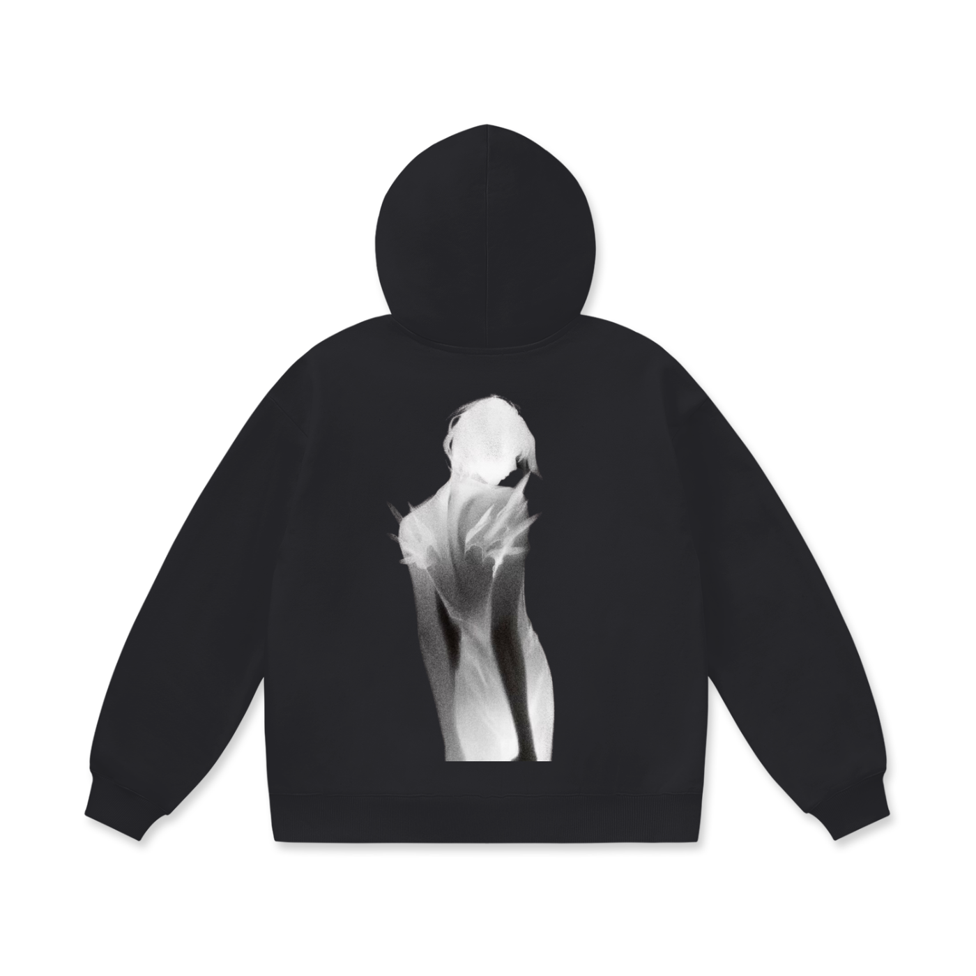 Unisex Oversized Knotted Hoodie – Thick Cotton Blend for Autumn