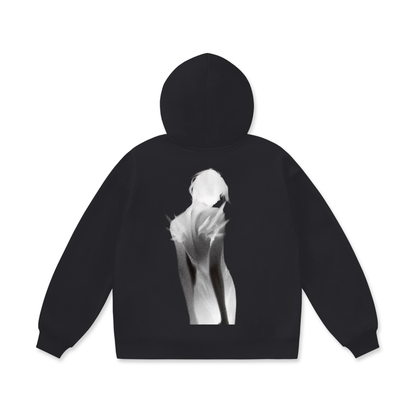 Art human boxy hoodie