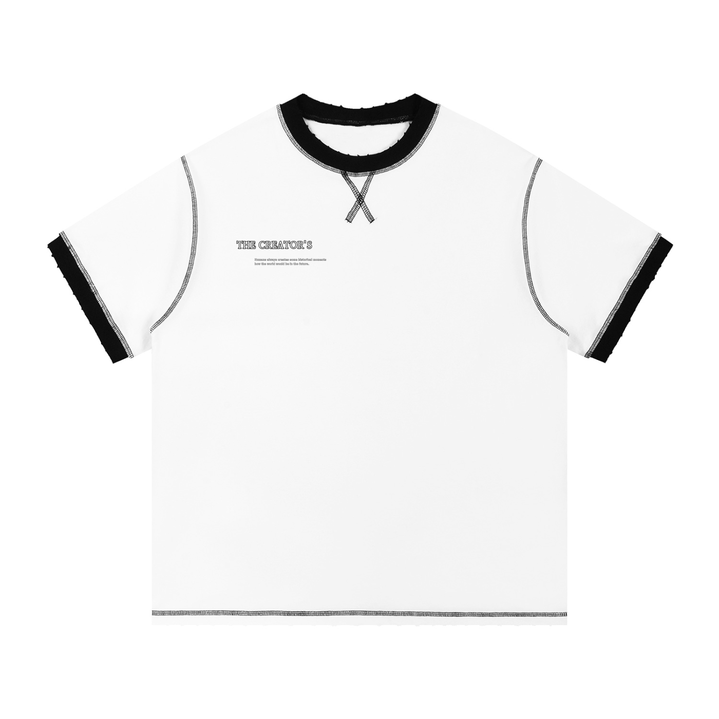 Tge creator Contrast-Stitched Cotton T-Shirt