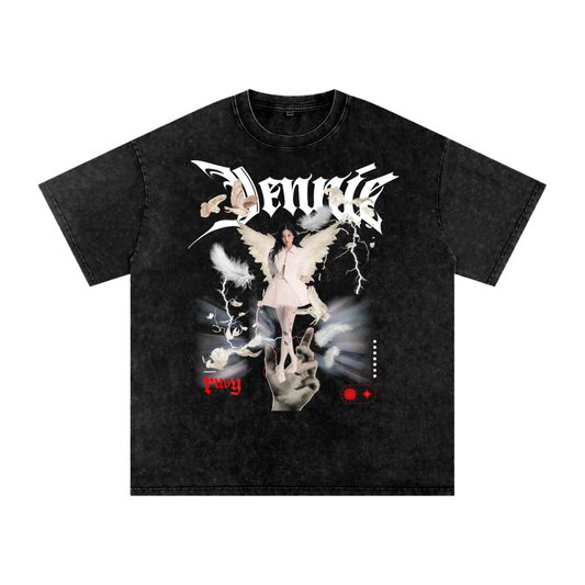 Jennie ruby jane inspired  Oversized Cotton T-Shirt