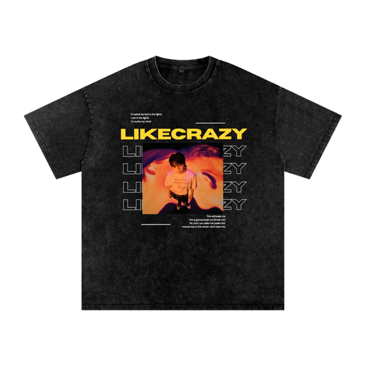 Jimin like crazy Acid Wash Oversize T-Shirt