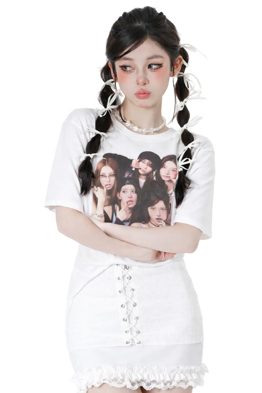 Le sserafim boxy tshirt