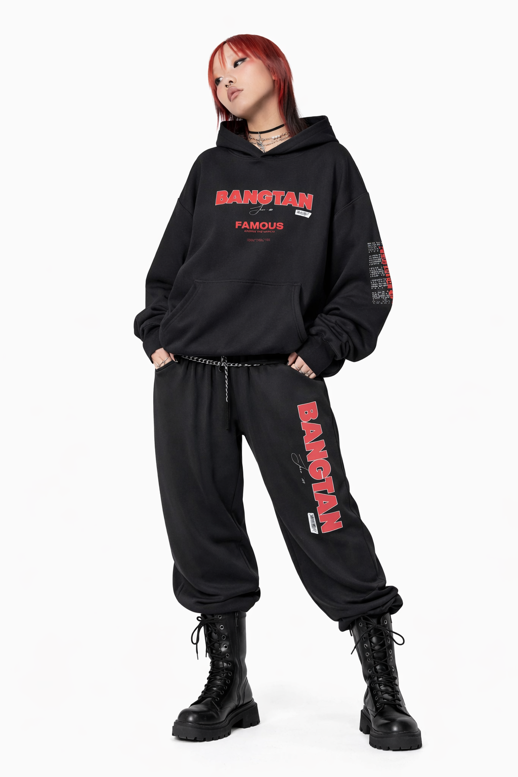 Bts bangtan hoodie oversized boxy fit