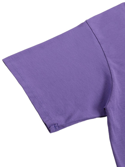 Loose Fit 100% Cotton T-Shirt – Lightweight, Drop Shoulder, Short Sleeve