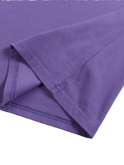 Loose Fit 100% Cotton T-Shirt – Lightweight, Drop Shoulder, Short Sleeve