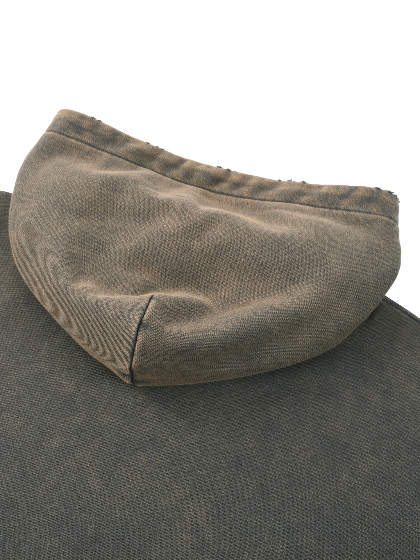 New woman Vintage Washed Frayed-Hem Hoodie