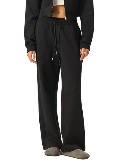 Essential Drawstring Straight-Leg Sweatpants