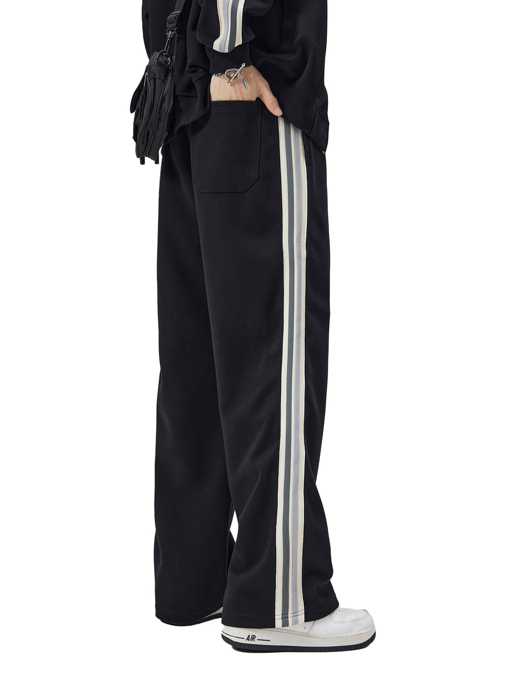 Unisex Loose Fit Sporty Sweatpants – Cotton Blend