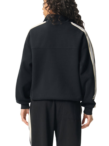 Unisex Oversized Stand Collar Sweatshirt – Cotton Blend